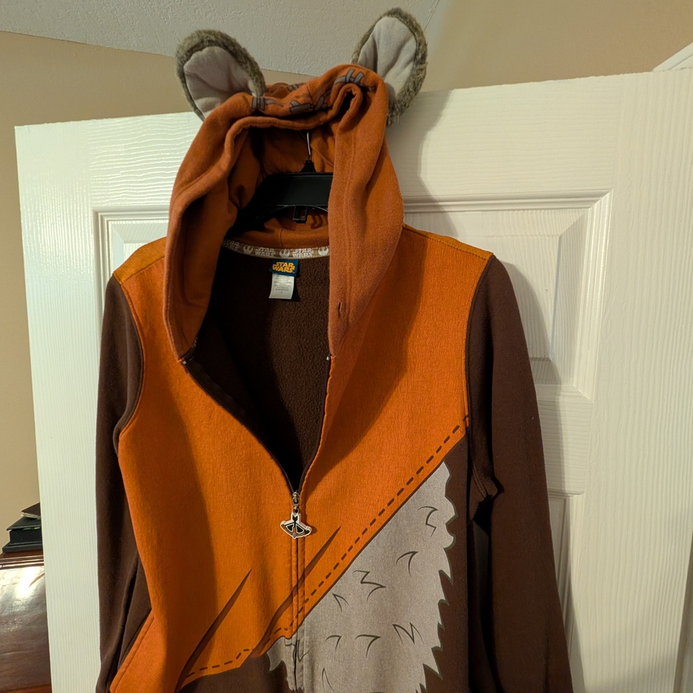 Brown and Orange Animal Hoodie with Ears
